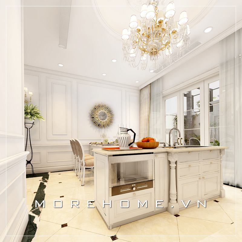 Thiết kế nội thất phòng bếp đẹp, sang trọng và tiện nghi